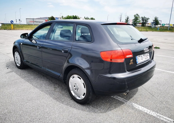 Audi A3 cena 21900 przebieg: 209000, rok produkcji 2008 z Miechów małe 301